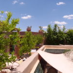 Riad Swimming pool Marrakech medina Riad Al Ksar Planted Terrace